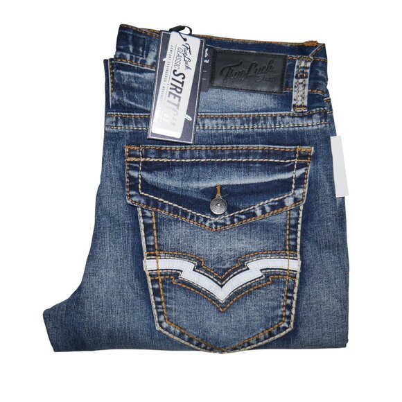 True Luck Classic Stretch Straight Leg Jeans